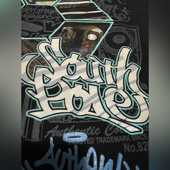 AMAZING VINTAGE SOUTH POLE “SIGNATURE SERIES” T-SHIRT SUBWAY NYC PRINT SIZE L - Picture 4 of 16